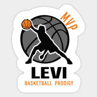 Levi MVP Custom Player Basketball Prodigy Your Name Sticker